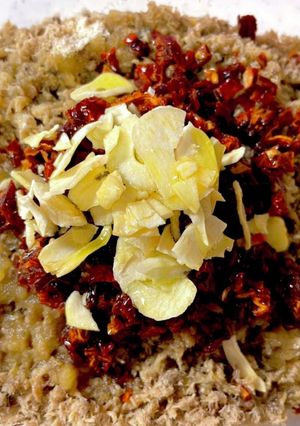 フレークにした鯖を使ったカナッペのタネ-レシピのメイン写真