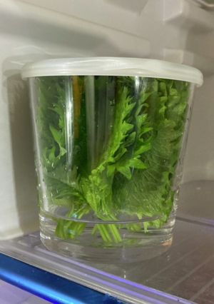大葉の保存　生花風-レシピのメイン写真