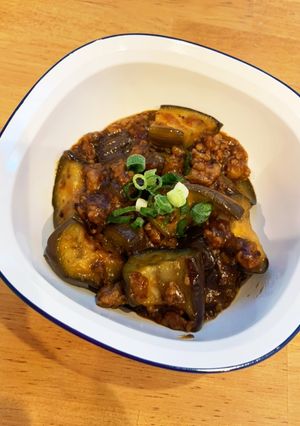 簡単!肉味噌で麻婆茄子-レシピのメイン写真