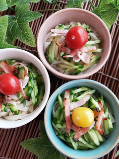 パリっと美味しいサラダうどん(^-^)v-レシピのメイン写真