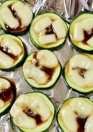 トースターで　ズッキーニの味噌チーズ焼き-レシピのメイン写真