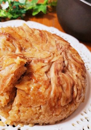 炊飯器でマクルーバ風豚丼ケーキ-レシピのメイン写真