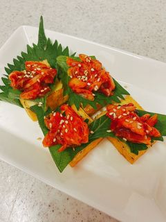 かりかり厚揚げ②キムチのせ-レシピのメイン写真