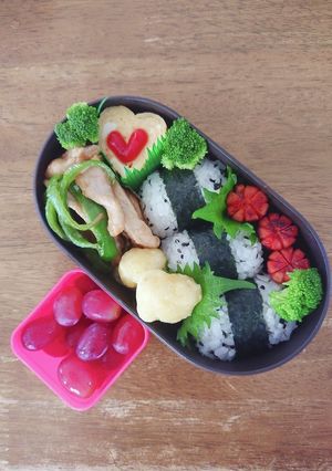 JK☆俵おにぎり&豚肉の甘味噌炒め弁当♪-レシピのメイン写真