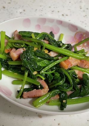 ベーコンとほうれん草のソテー-レシピのメイン写真