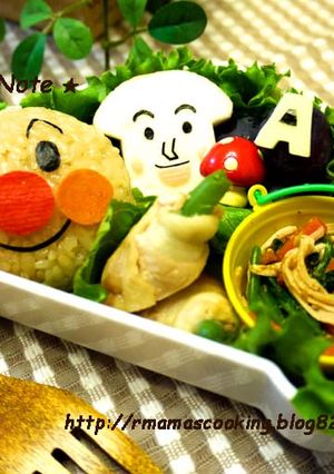 超簡単☆アンパンマンと食パンマン弁当♪-レシピのメイン写真