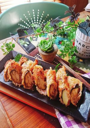 じゅわうま！なすと大葉の肉巻きフライ-レシピのメイン写真