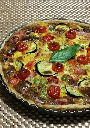 夏野菜のキッシュ-レシピのメイン写真