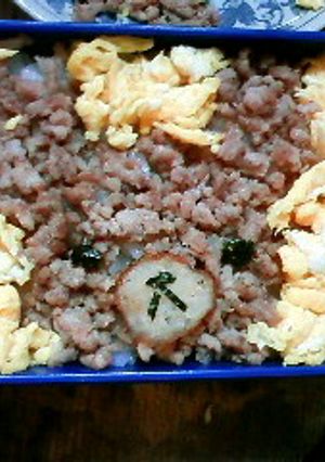 キャラ弁♡リラックマのそぼろご飯-レシピのメイン写真