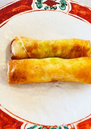そら豆とエビと長芋の醤油漬け春巻き-レシピのメイン写真