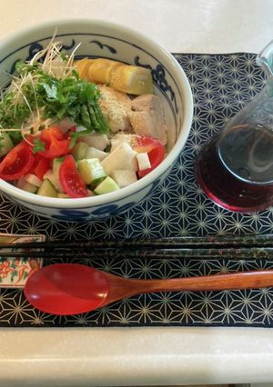 具だくさんの冷やしうどん-レシピのメイン写真