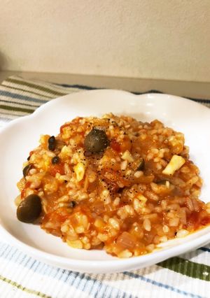 トマト缶消費☆ほのかに甘いトマトリゾット-レシピのメイン写真