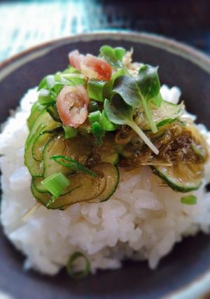 ♪薄切りきゅうりとめかぶのトロトロ♪-レシピのメイン写真