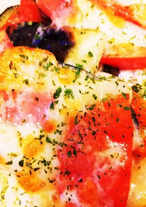 ジューシートマトと茄子の重ねチーズ焼き-レシピのメイン写真