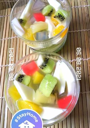 クリープにアーモンドの薫りをつけ杏仁豆腐-レシピのメイン写真
