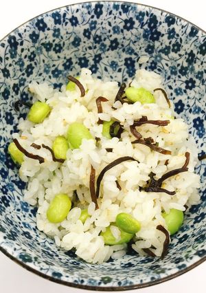 【病院】枝豆と塩昆布ごはん【給食】-レシピのメイン写真