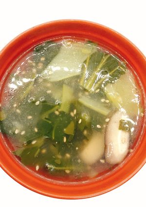 【病院】青菜の中華スープ【給食】-レシピのメイン写真
