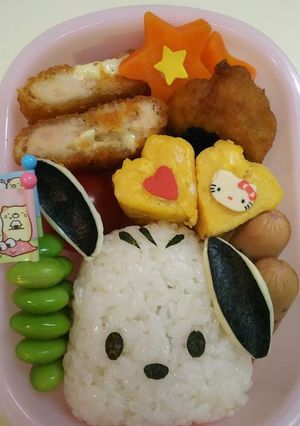 ポチャッコ　キャラ弁-レシピのメイン写真