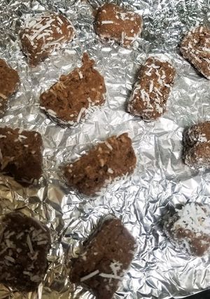 父の日練習初、ココナッツチョコクッキー♡-レシピのメイン写真