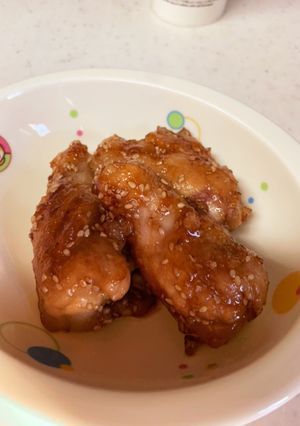 鶏手羽甘酢ごま唐揚げ-レシピのメイン写真