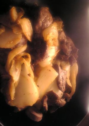 鶏レバーと白菜のオイスターソース炒め-レシピのメイン写真