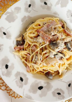 超簡単きのことベーコンのワンポットパスタ-レシピのメイン写真