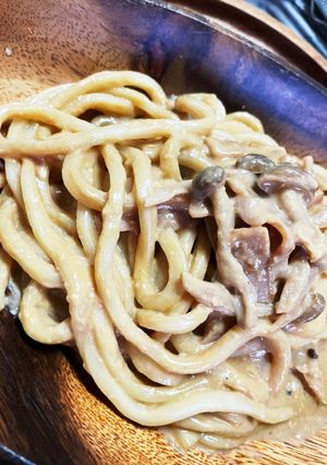 焼うどんの素deカルボナーラ＊＊-レシピのメイン写真