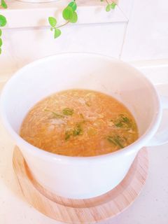えのきとたまごのとろとろスープ♪-レシピのメイン写真