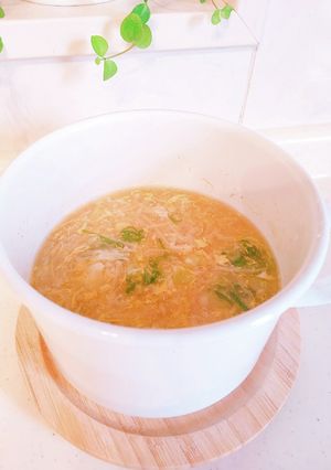 えのきとたまごのとろとろスープ♪-レシピのメイン写真