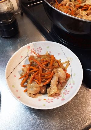 豚肉とにんじんじゃが炒め-レシピのメイン写真