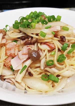 超簡単！ベーコンとしめじの和風パスタ！！-レシピのメイン写真