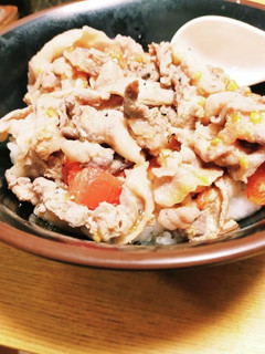 節約レシピ★豚トマト丼-レシピのメイン写真