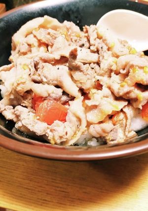 節約レシピ★豚トマト丼-レシピのメイン写真
