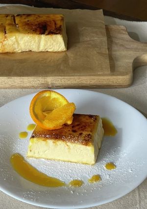 クレマカタラーナ　オレンジソース添え-レシピのメイン写真