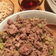 豚挽き肉の香味炒め