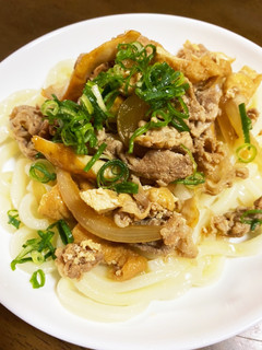 ぶっかけうどんに合う油揚げと豚肉の煮物♡-レシピのメイン写真