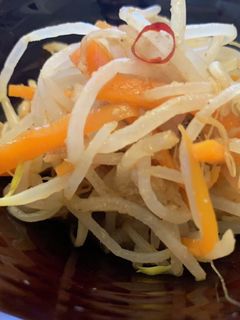 ノンオイル♡もやしとにんじんの和え物-レシピのメイン写真