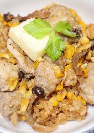 相葉マナブ釜1GP☆味噌バターコーン釜飯-レシピのメイン写真