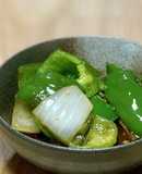 【無限ピーマン】玉ねぎと一緒に中華炒め