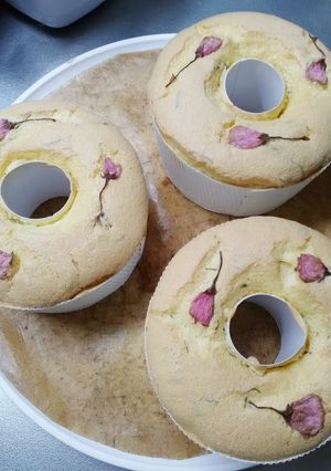 春~桜のシフォンケーキ-レシピのメイン写真