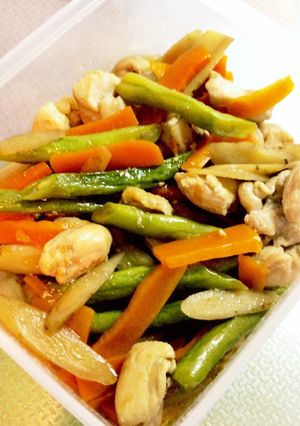 鶏ゴボ人参の煮物&こんにゃくの煮物-レシピのメイン写真