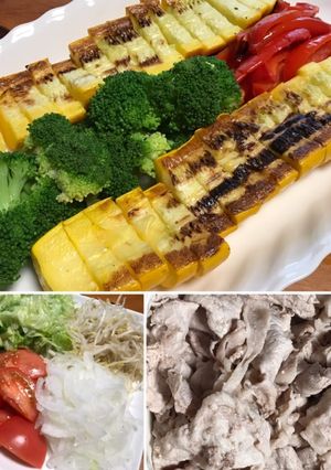 ズッキーニ旨♡夏野菜たっぷり♡豚冷しゃぶ-レシピのメイン写真