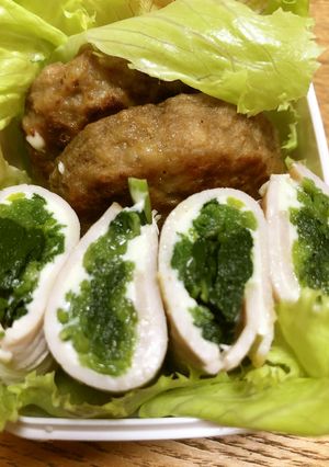 【お弁当】ほうれん草のハムチーズ巻き-レシピのメイン写真