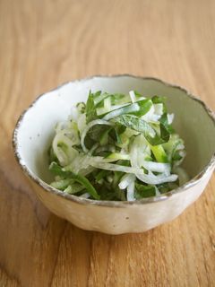 大葉香る!きゅうり・大根・大葉の酢の物♪-レシピのメイン写真