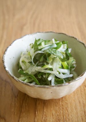 大葉香る！きゅうり・大根・大葉の酢の物♪-レシピのメイン写真
