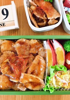 帯広風 豚丼弁当 21/6.9-レシピのメイン写真