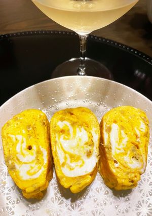 白ワインのお供に！刻み生姜のだし巻き卵-レシピのメイン写真