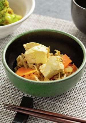 カレーチャンプルー【入院食㉘夕/温副菜】-レシピのメイン写真