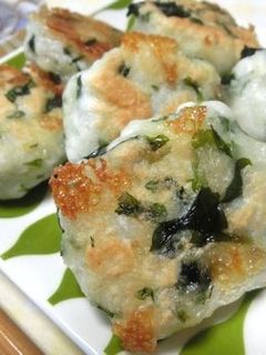 はんぺんとわかめとチーズのモチモチお焼き-レシピのメイン写真