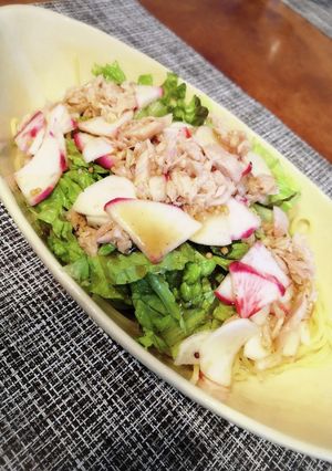 サラダカブとツナの和風冷製パスタ-レシピのメイン写真
